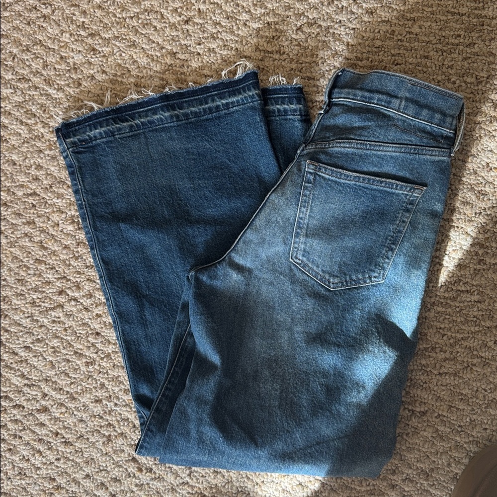 NWT J. Crew Denim Trouser High Rise Semi-Stretch Classic Indigo Jeans - Picture 4 of 10